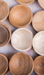 empty wooden bowl