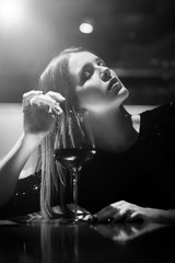 girl in bar