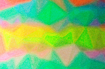 Abstract illustration of green, red, yellow Color Pencil High Coverage background