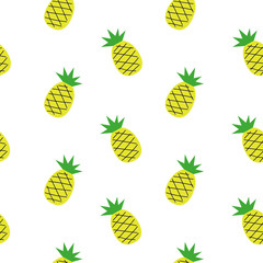 Pineapples, seamless pattern