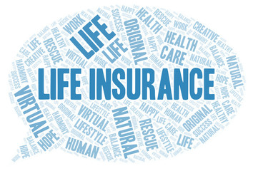 Obraz premium Life Insurance word cloud.