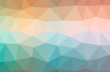 Fototapeta premium Illustration of abstract Orange horizontal low poly background. Beautiful polygon design pattern.