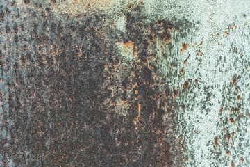 Texture of the old damaged rusty letter of iron
