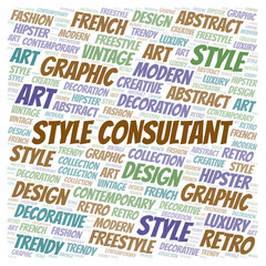Obraz premium Style Consultant word cloud.