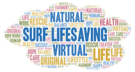 Surf Lifesaving word cloud.