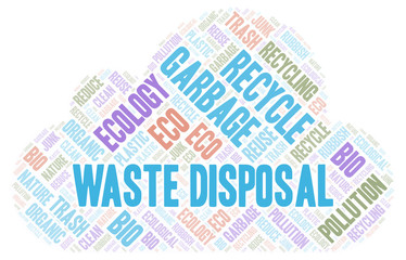 Obraz premium Waste Disposal word cloud.