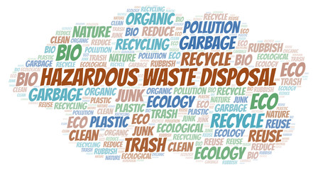 Obraz premium E-Waste word cloud.