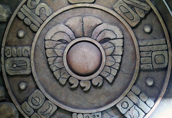 detail of old clock/interesting wall in the Oceanarium