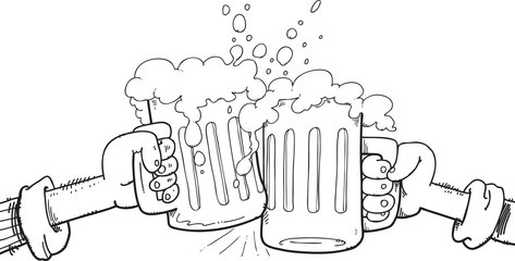 I like to drink beer