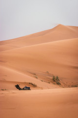 Beautiful excursion in the Sahara Desert, Merzouga, Morocco. Camel ride and a night in the desert