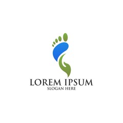 foot care vector logo template