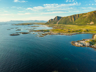 Seascape on Andoya island Norway
