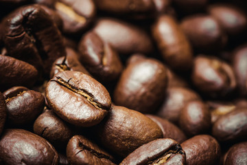 Coffee beans background.