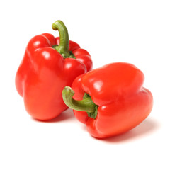 red pepper sweet on white background