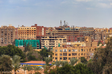 Fototapeta na wymiar View of the poor district of Cairo city in Egypt
