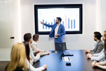Picture of business meeting in conference room