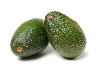 Avocado on white background