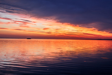 Sonnenuntergang an der Müritz