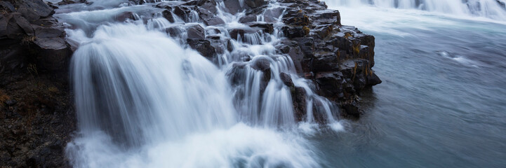 Fototapeta na wymiar Wasserfall Gullfoss, Golden Circle, Haukadalur, Island, Europa