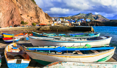 Fototapeta na wymiar Puerto de Sardina - traditional fishing village in Gran Canaria. Canary islands