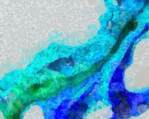 Obraz premium Colorful scratched grunge texture. Dry oil strokes background. Design pattern.