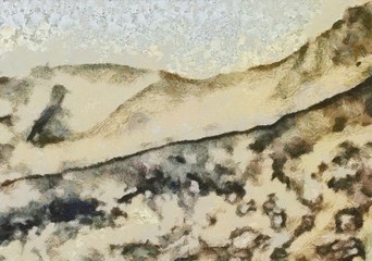 Colorful scratched grunge texture. Dry oil strokes background. Design pattern.