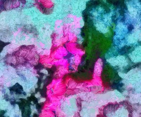 Colorful scratched grunge texture. Dry oil strokes background. Design pattern.