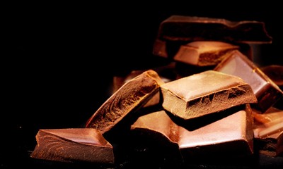 Dark Chocolate Blocks and Pieces