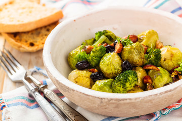 Baked Brussel sprouts.