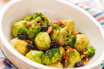 Baked Brussel sprouts.
