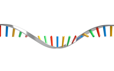 DNA molecules, structure of the genetic code, 3d rendering,conceptual image. - obrazy, fototapety, plakaty