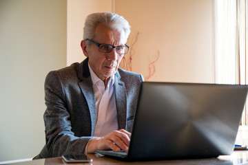 Mature elegant businessman