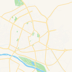 Fototapeta premium Pazardzhik, Bulgaria printable map