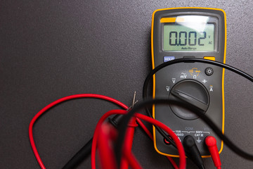 Electrical multimeter. Electrician tool for testing and measurement