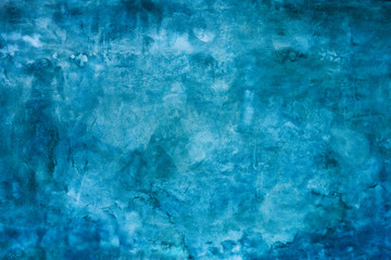 Obraz premium Grunge blue painted wall texture background.
