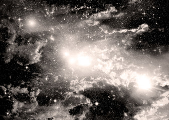 Naklejka premium galaxy in a free space