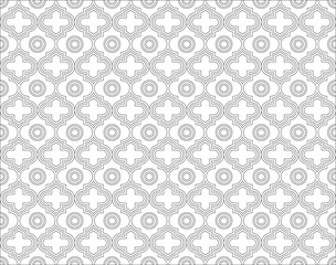 Moroccan Quatrefoil Seamless Pattern Mosaic Ogee Vector