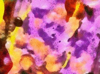 Obraz premium Macro detailed splashes and strokes of oil brush on paper. Simple colorful bright pattern. Old vintage rough texture. HQ design pattern. Shape close up painting.