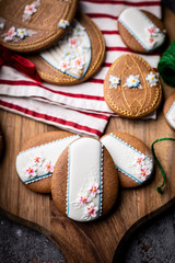 Easter cookies. Homemade traditional buttered Easter cookies