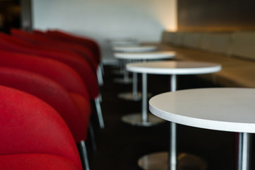 business lounge in an airport