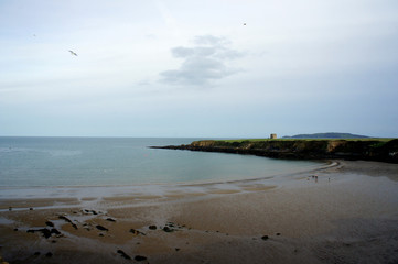 Spring evening in Loughshinny Bay.Ireland.