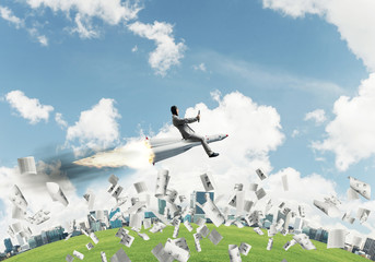 Fototapeta premium Business success and targets achievement concept.
