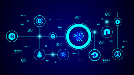 Fototapeta premium lota icon. From Crepto currency set