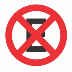 Fototapeta premium No Stop and Parking sign illustration
