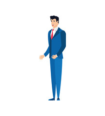 businessman elegant avatar character