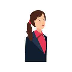 business woman elegant avatar character