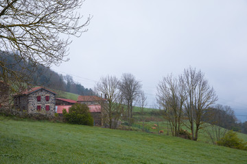 Plakat フランスの田舎の風景