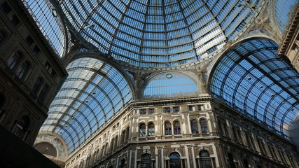 Fototapeta premium Umberto I gallery in the city of Naples, italy