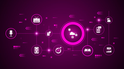 marketing cloud icon. From Digital Marketing, Promotion set