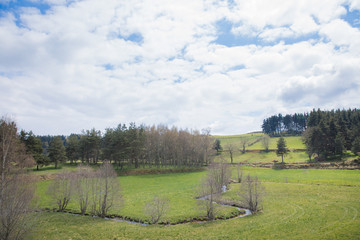 フランスの牧歌的な風景